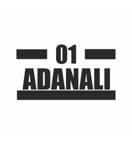 01 Adanalı Araba Sticker siyah 17X8 CM (Siyah)