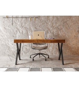 Lidya Ntconcept Masif Ağaç Çalışma Masası(75cm-120cm)