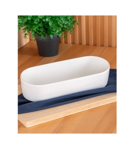 Acar SCT5391 Bianco Porselen Oval Kase 26 Cm
