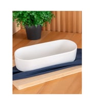 Acar SCT5391 Bianco Porselen Oval Kase 26 Cm