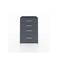 Hyperion Komodin 4 Çekmeceli 60x44x96 Antrasit-Antrasit