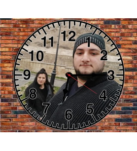 Duvar Saati (Düz Rakamlı) 28 Cm