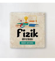 Kişiye Özel Fizik Öğretmenlerine Özel İsimli Bardak Altlığı
