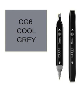 TOUCH TWIN CG6 ÇİFT UÇLU MARKER COOL GREY