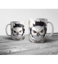 Pixxa Baykuş Owl - Optik İllüzyonlu Kupa Bardak Model 1