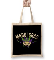 Celebrating Mardi Gras 2020 Colorful Mask Festive Bez Çanta Uzun Saplı