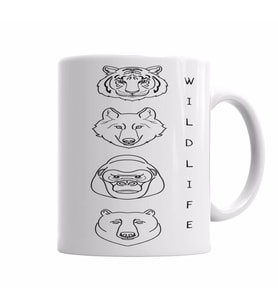 WILD LIFE Kupa Bardak Porselen