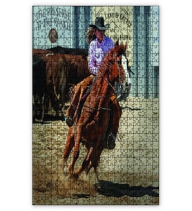 Cakapuzzle Cowgirl Puzzle Yapboz MDF (Ahşap) (120 Parça)