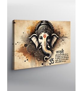 Kanvas Tablo Ganesha Hindu Tanrısı