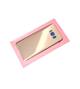 Samsung Galaxy S8 Arka Pil Batarya Kapağı (CAM) GOLD