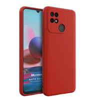 Microsonic Matte Silicone Xiaomi Poco C40 Kılıf Kırmızı
