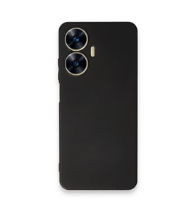Realme C55 Kılıf First Silikon - Siyah