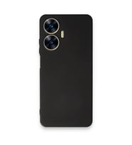 Realme C55 Kılıf First Silikon - Siyah