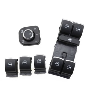VOLKSWAGEN PASSAT 2005 - 2010 KONTROL DÜĞMELERİ 5 Lİ KROM SET