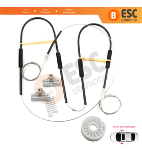 Ford Mondeo MK3 2000-2007 4/5 Kapı İçin Elektrikli Ön Sağ veya Sol Kapı Cam Kriko Tamir Seti