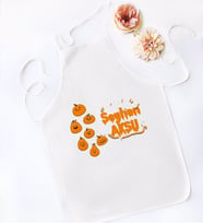 BK Gift Kişiye Özel Happy Halloween Tasarımlı Beyaz Mutfak Önlüğü-20