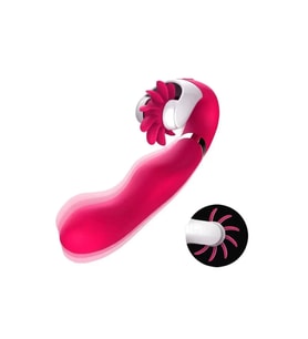 FLIRT Dönebilen Dil Klitoris Uyarıcı ve G-Spot Uyarıcı 2 in 1 Vibratör