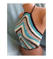 Vip Handmade Halter Yaka Crop Top Büstiyer