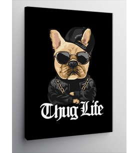 Kanvas Tablo Gangster Köpek