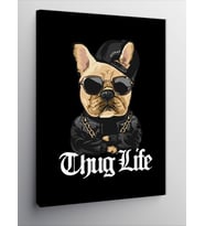 Kanvas Tablo Gangster Köpek
