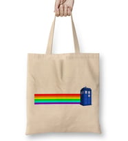 Rainbow Tardis Doctor Who Bez Çanta Uzun Saplı