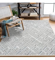 Makine Kaymaz Yıkanabilir Gri Eskitme Triko Salon Halısı Mutfak Halısı Koridor Halısı Yolluk 14858K