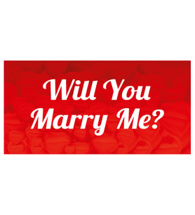 Will You Marry Me Evlilik Teklifi Afişi Pankartı