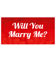 Will You Marry Me Evlilik Teklifi Afişi Pankartı