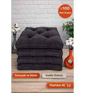 SİLİKONLU FİTİLLİ SANDALYE MİNDERİ