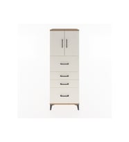 Hyperion Dolap 2 Raflı 4 Çekmeceli 2 Kapaklı 60x44x163 Çam-Aytaşı