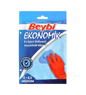 BEYBİ EKONOMİK BULAŞIK ELDİVENİ SMALL KIRMIZI