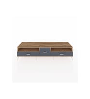 Kronos TV Ünitesi 2 Raflı 3 Çekmeceli  220x59x51 Çam-Çam/Antrasit