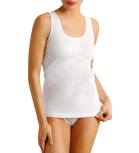 Kadın Saten Biyeli Geniş Askılı Atlet 2010 BGL-ST00975 (Beyaz)