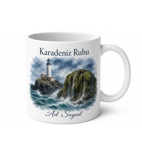 Şile Feneri ve Ağlayan Kaya Karadeniz Ruhu Kupa Bardak Hediye