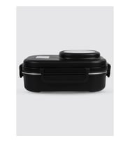 UZSPACE VGN-8021-8031 PASLANMAZ ÇELİK YEMEK KABI - LUNCH BOX 600 ML BLACK