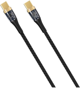 Lexroo X-Elegant 5A 65W Ultra Hızlı Şeffaf Çipli Type-C To Type-C Kablo Hızlı Şarj/Data Kablosu