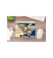 Hokusai Ushibori In The Hitachi Province 17 X 21 Cm Mouse Pad