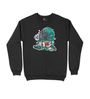 Amerikan Futbolu Siyah Sweatshirt