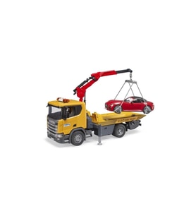 BRUDER SCANIA 560R ÇEKİCİ VE ROADSTER ARABA 03552
