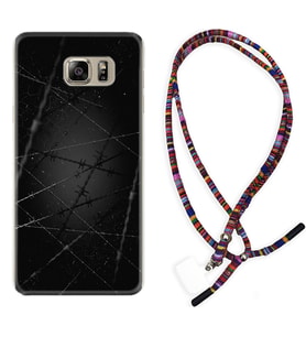 Samsung S7 Edge S20 Fe Plus Ultra S21 S22 Kılıf Boyun Asklı Rasta Silikon Dikenli Tel 1779