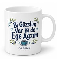 Ege Ağzı Yazılı Komik Baskılı Kupa Bardak Esprili Hediye Porselen Mug