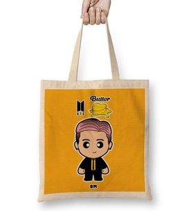 Bts Rm Butter Version in Minime Style Bez Çanta Uzun Saplı