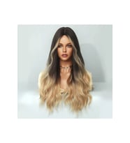 PerukAvm Luxury Perçemsiz Koyu Ombreli Özel Lüx Model