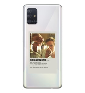 Samsung Galaxy A51 Uyumlu Breaking Bad Tasarımlı Şeffaf Telefon Kılıfı