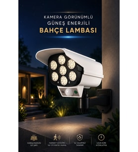 Bahçe Aydınlatması Hareket Sensörlü Led Aydınlatma Kamera Görünümlü