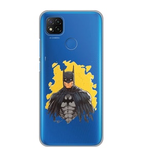 Xiaomi Redmi 9C / 10A Uyumlu Batman Tasarımlı Şeffaf Telefon Kılıfı