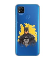 Xiaomi Redmi 9C / 10A Uyumlu Batman Tasarımlı Şeffaf Telefon Kılıfı