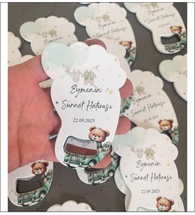 Kişiye Özel Doğum Günü Organizasyon Baby Shower Bebek İçin Hediyelik Magnet Hediye Ayak Açacak