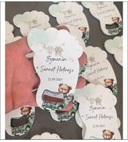 Kişiye Özel Doğum Günü Organizasyon Baby Shower Bebek İçin Hediyelik Magnet Hediye Ayak Açacak