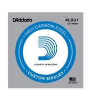Daddario PL007 Elektro & Akustik Tek Tel 0.007 İnç - Çelik